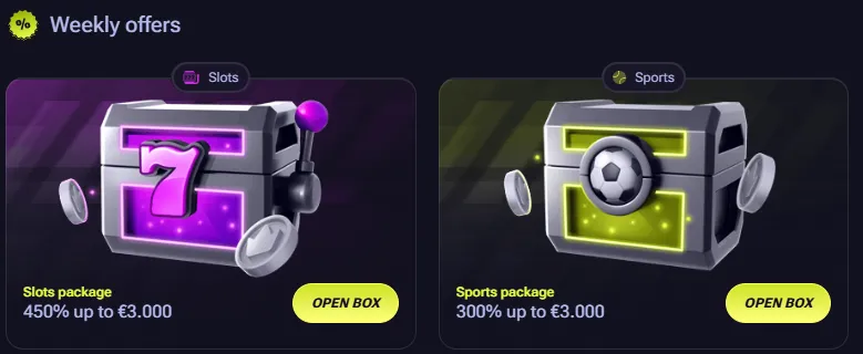 tenbet casino weekly offers